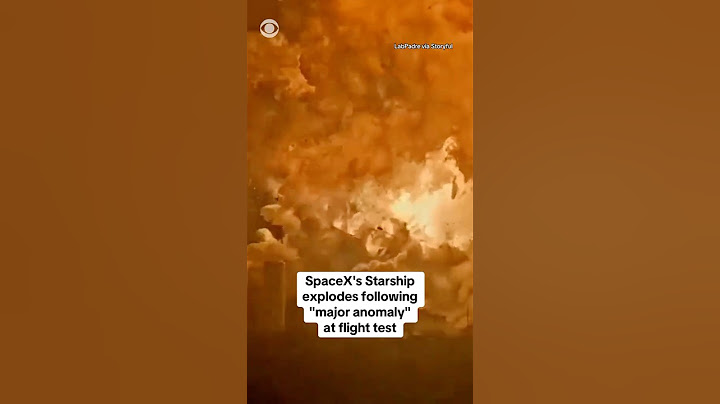 SpaceX's Starship explodes following "major anomaly" at flight test #shorts