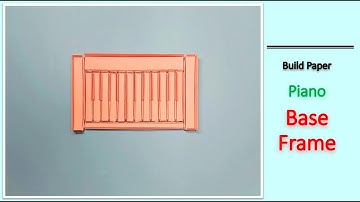 Origami Piano Keyboard Part 7: Build Piano Base Frame | Modular Origami Bricks