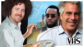 Bob Ross painting Jeffrey Epstein's Island