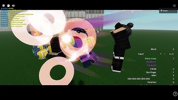 Roblox Star Platinum Stand Showcase!!