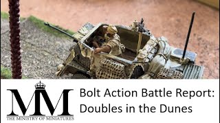 24 Bolt Action Battle Report: Doubles in the Dunes. North Africa DAK vs 8th Army doubles match.