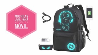 💼MOCHILA con cargador || MOCHILAS INTELIGENTES para cargar el MOVIL 2019.☎️ -