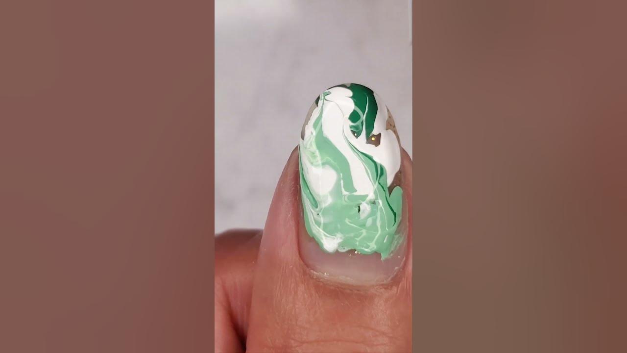 9. Green Marble Nail Art Inspiration - wide 5