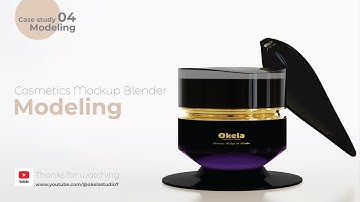 Blender 3.4 tutorial for beginners | Modeling cosmetic jar mockup | Okela studio