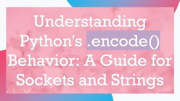 Understanding Python