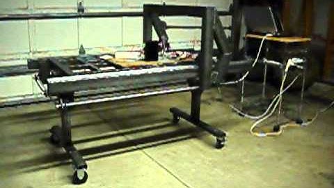 CNC x-axis test run, Feb 23, 2011