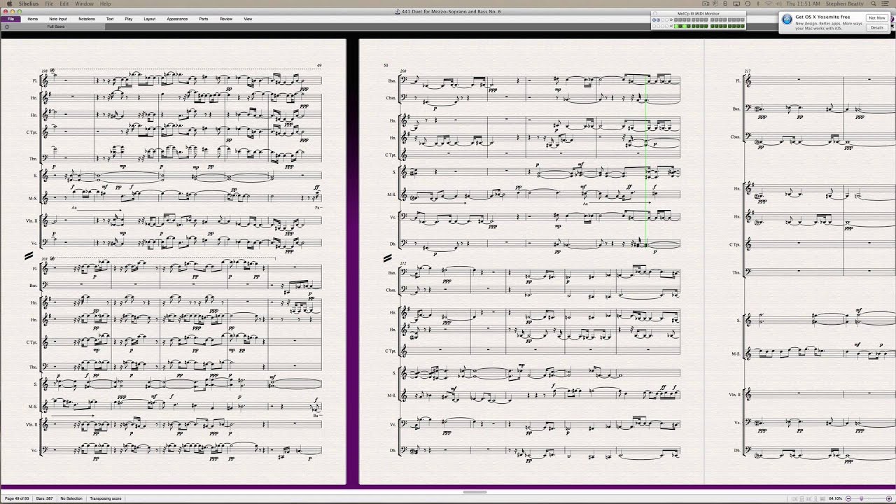 441 Duet for Mezzosoprano and Bass No. 6 Contemporary Modern Opera