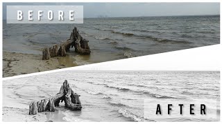 EASY BLACK & WHITE PHOTO EDIT TUTORIAL // FREE IPICCY EDITOR // AMAZING BEFORE & AFTER