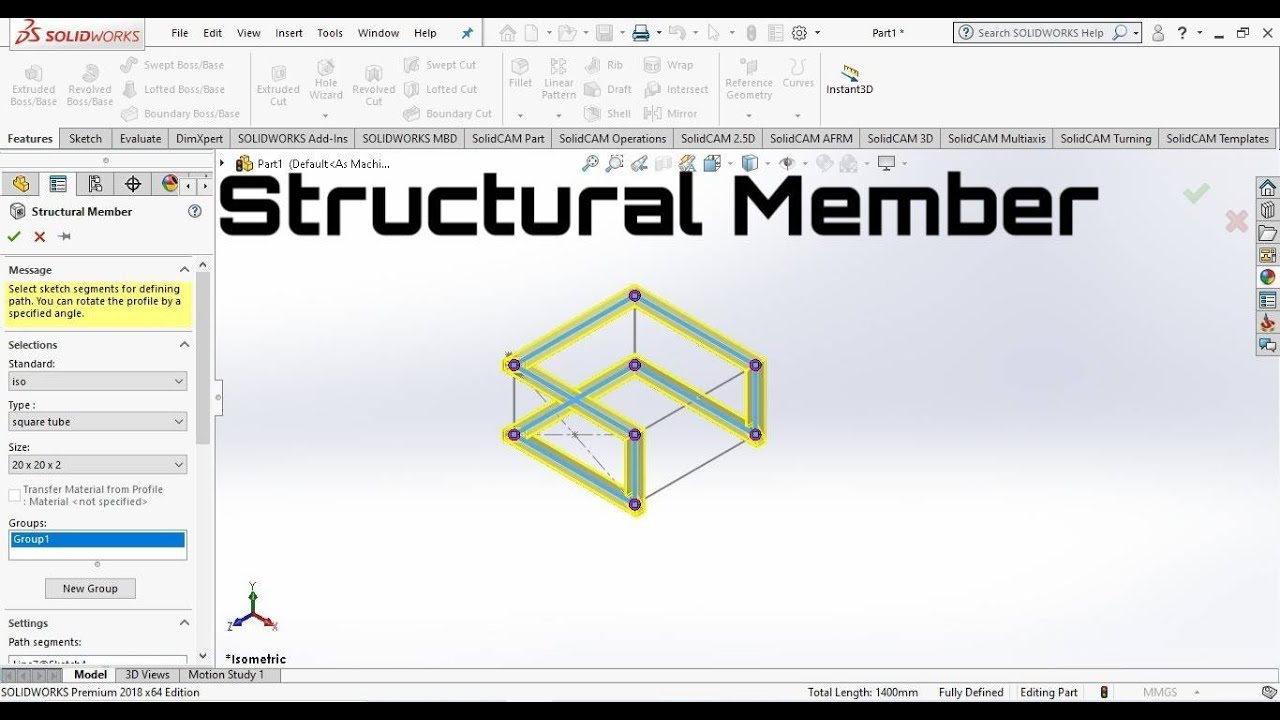 solidworks structural member library download