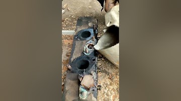 Cylinder head cracked & leakage checking #amazingtechnique #mechanic #engine #trending #viralshorts