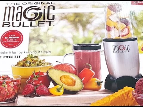Magic Bullet Blender Small Silver 11 Piece Set Kitchen and Dining unboxing and Review