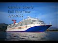 Carnival Liberty Full Ship Tour   February 2022