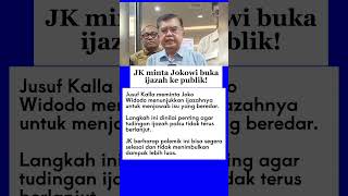 JK Urges Jokowi to Show His Diploma, Public Excitement!