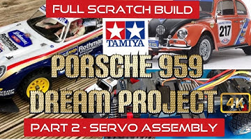 TAMIYA MF-01X CUSTOM PORSCHE 959 BUILD - Part 2 Servo Install