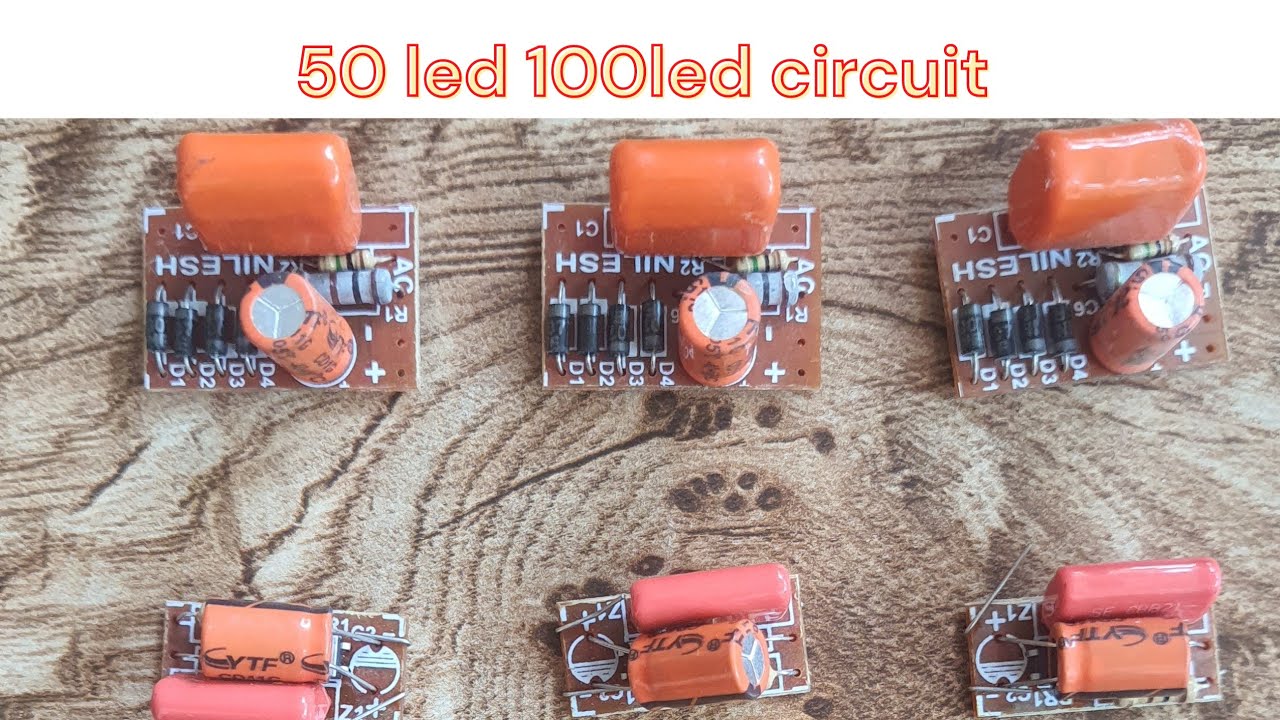 indian series 50 led 100led circuit, 1pf capacitor and jumbo pf circuit