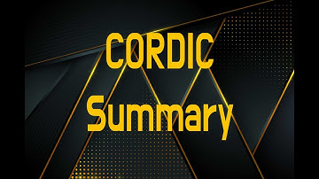The CORDIC Algorithm