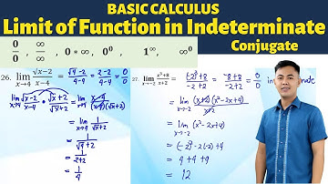 Limit in Indeterminate Form (Factoring, Simplifying, Conjugate): Basic Calculus