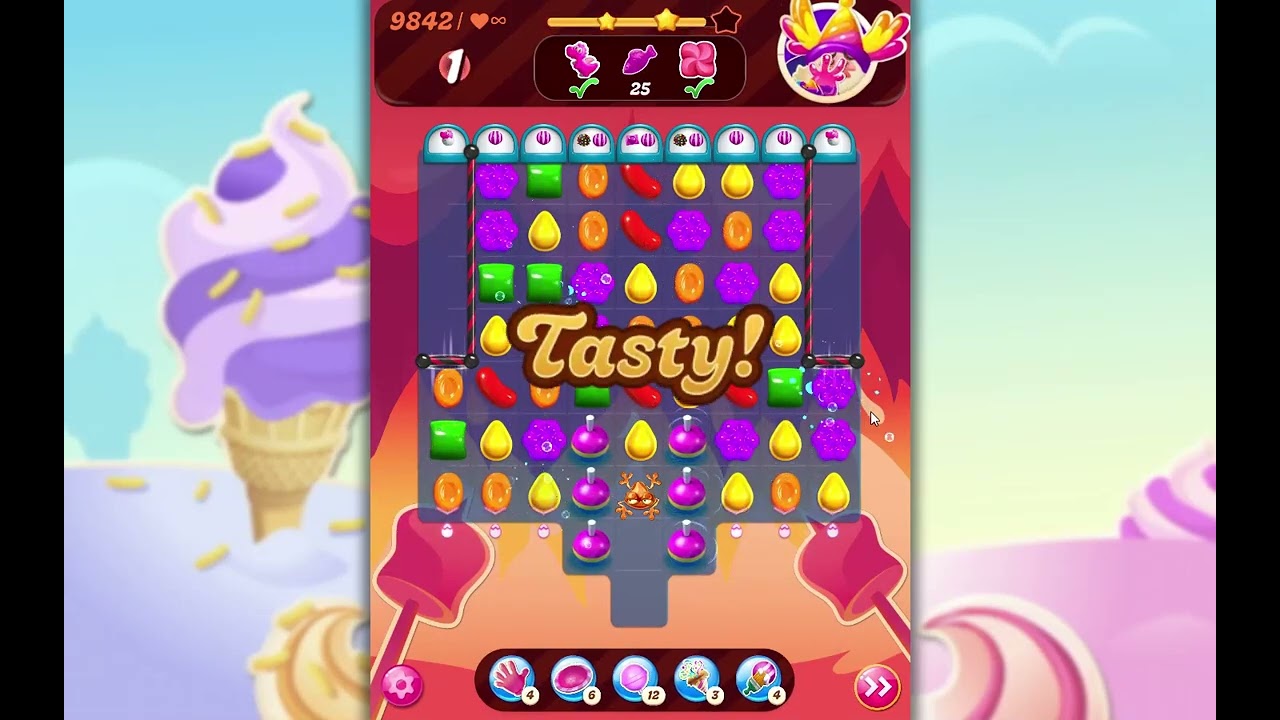 Candy Crush Saga Level 9842 - YouTube