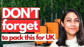 Things to pack for the UK | Essential things to pack when moving to UK 2023🇬🇧 | UK Visa