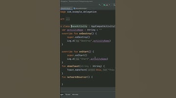Delegation Kotlin Android Studio Tutorial