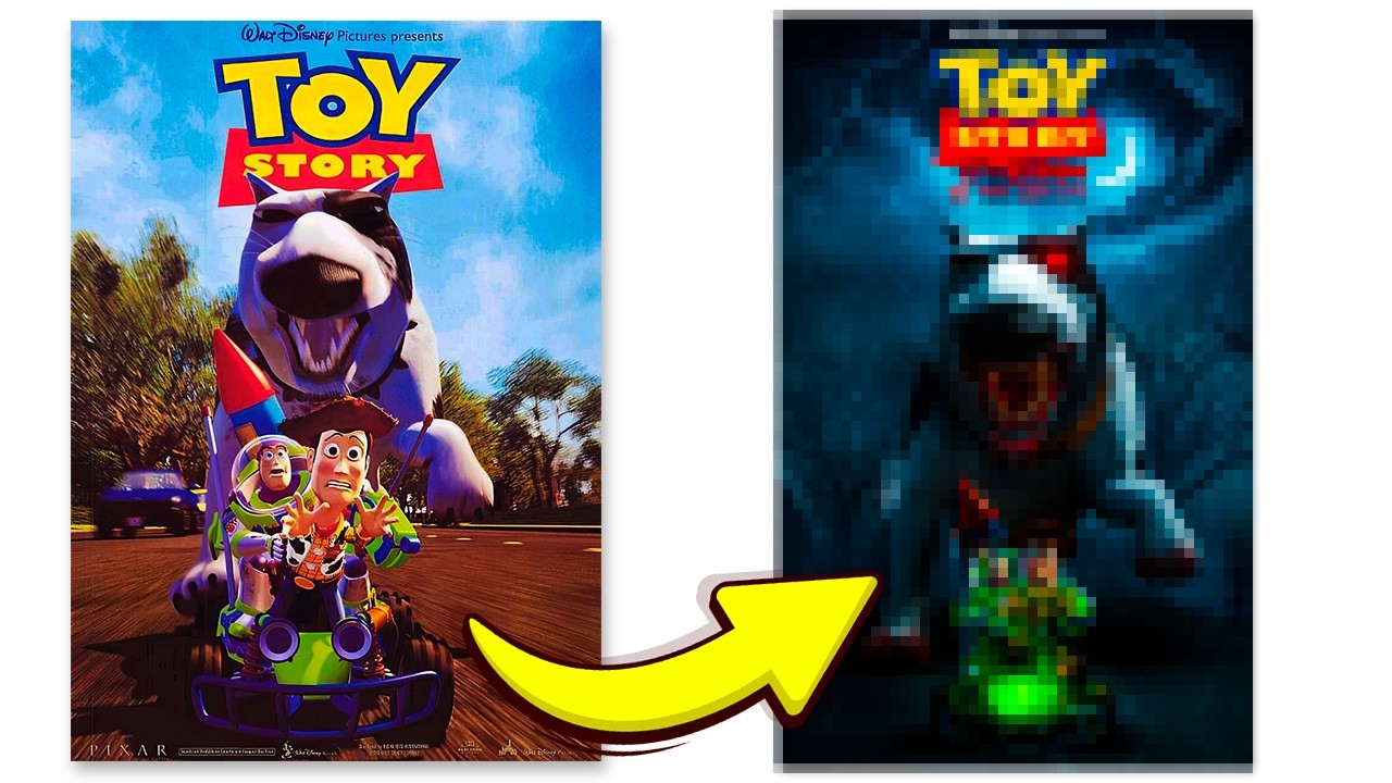 I Turned Kids Movie Posters Into Horror