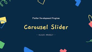 FLUTTER 111 Carousel Slider (Tutorial Flutter Bahasa Indonesia)