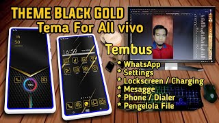 Tema Black Gold  Whit Themes Charging For All vivo / Tembus Aplikasi screenshot 2