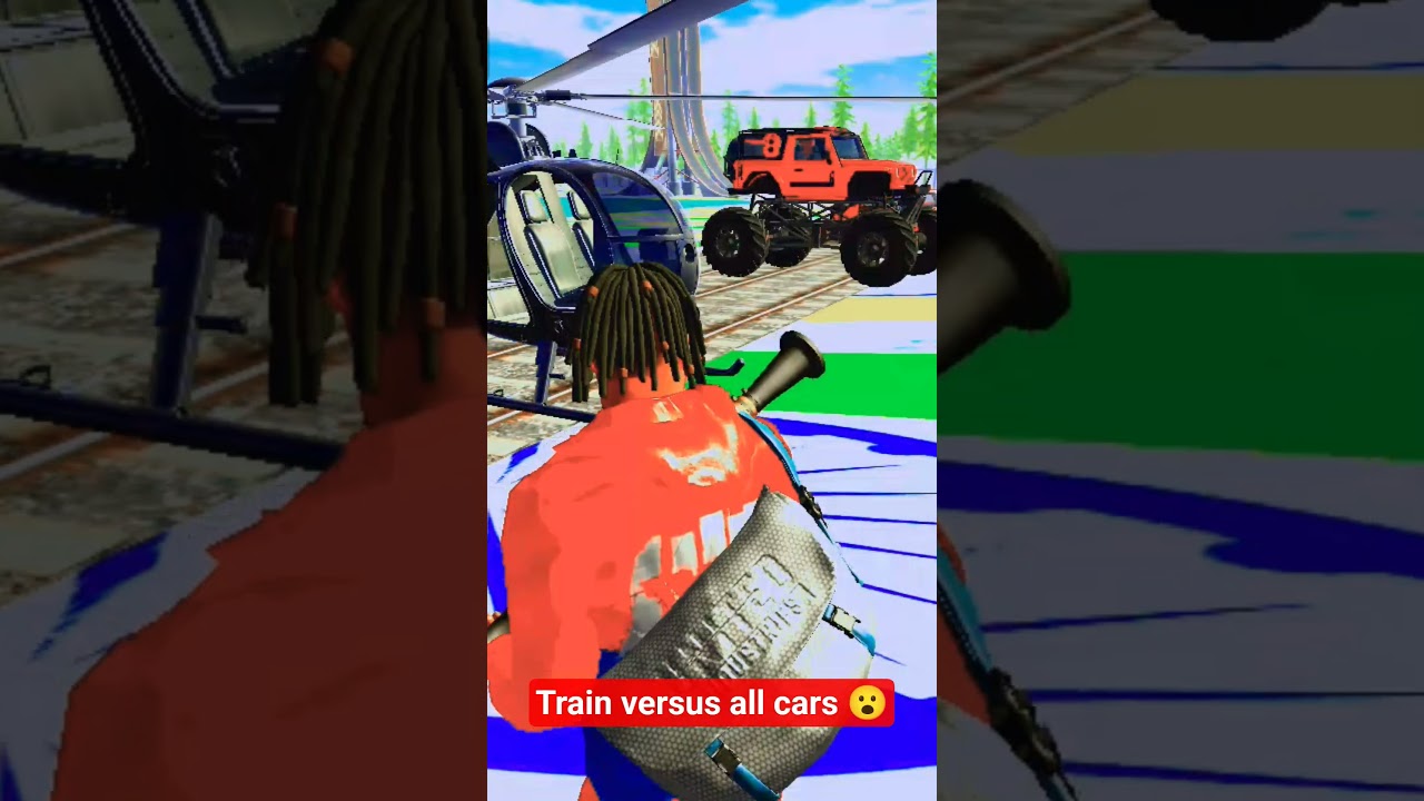 nearby driving 3D train vs all vehicles of Indian bike driving 3D😮😮😮