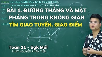 Hình Học - Bài 1. Đường Thẳng và Mặt Phẳng Trong Không Gian - Toán 11 (Sgk Mới)