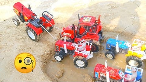 Diy tractor stuck in mud mini science project || Part-22 || Tractor Video || @shubbucreator