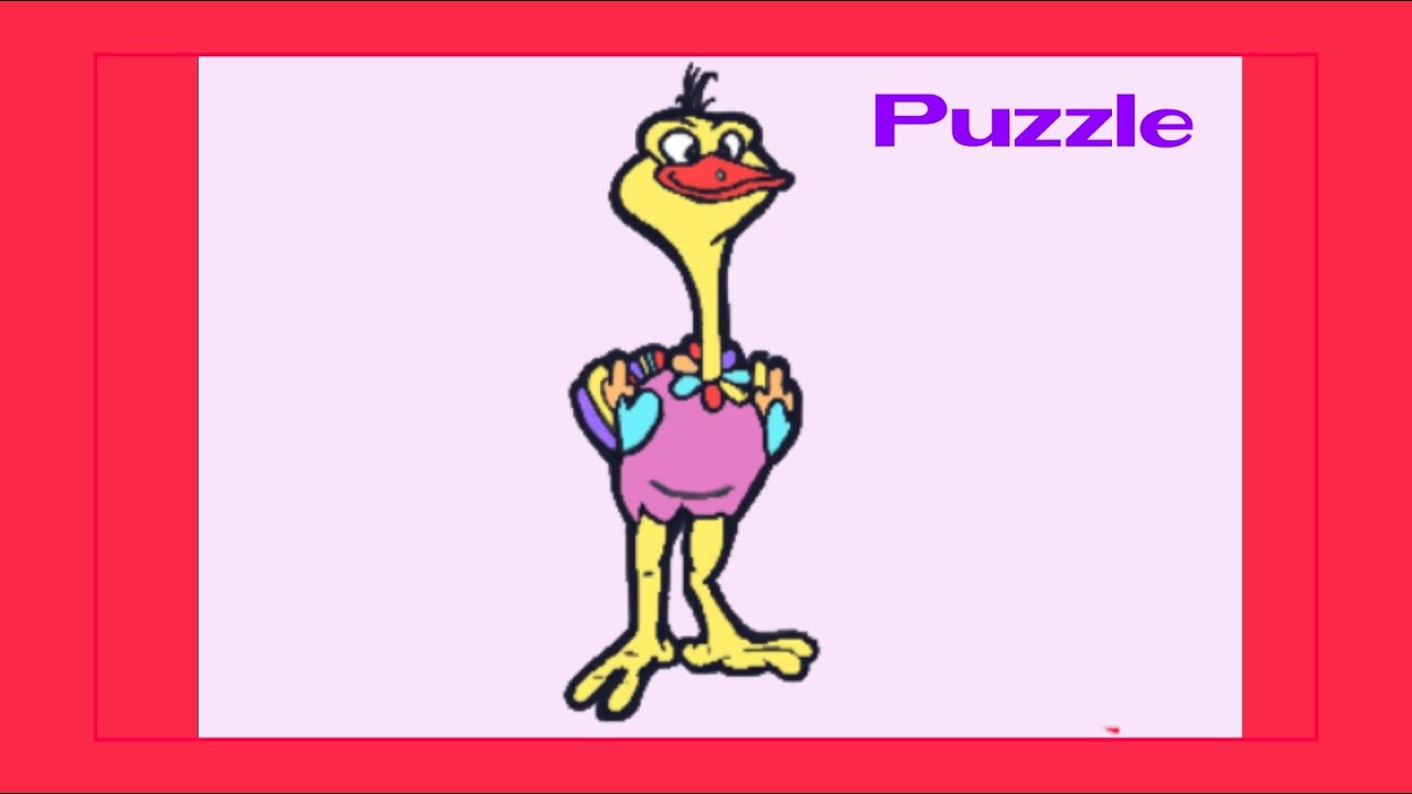 Cute Ostrich Drawing Puzzle How To Solve Easy A Drawing Puzzle With A