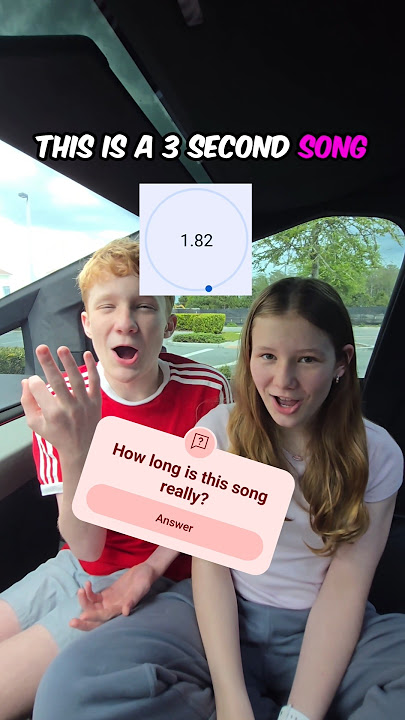 Is This A Three Second Song??? ⏲️🤔