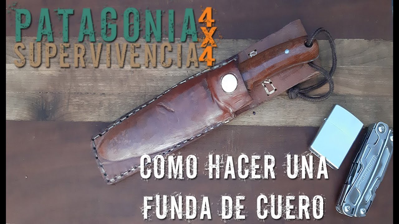 Como hacer una funda de cuero versión completa. - YouTube