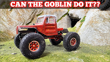 Scx24 Goblin Takes On Indoor Crawler Course