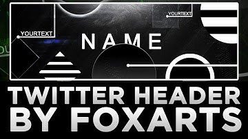 2017 FREE Glitch/Abstract Twitter Header Template Design