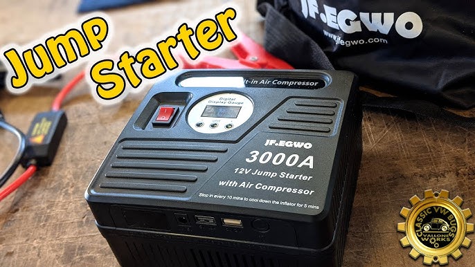 Test et avis du booster de batterie JF.EGWO CS02 3000A 10.34 Bar