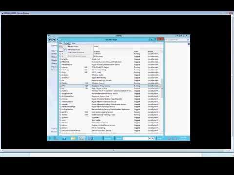 How to put Task Manager on top or in background in Microsoft Windows Server 2012