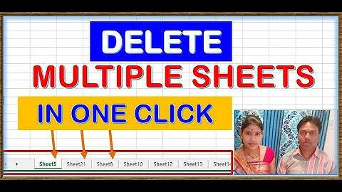 excel keyboard shortcut key to delete multiple sheets in excel | DELETE MUTIPLE SHEET ONE CLICK