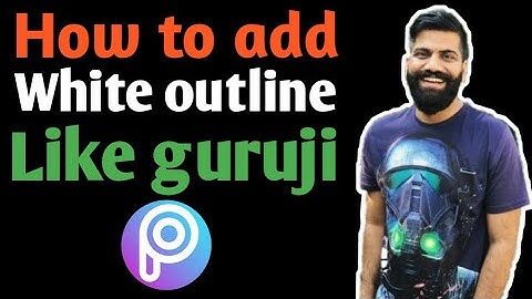 Add white outline in your photos like technical guruji // Tutorial // King oF EditZ