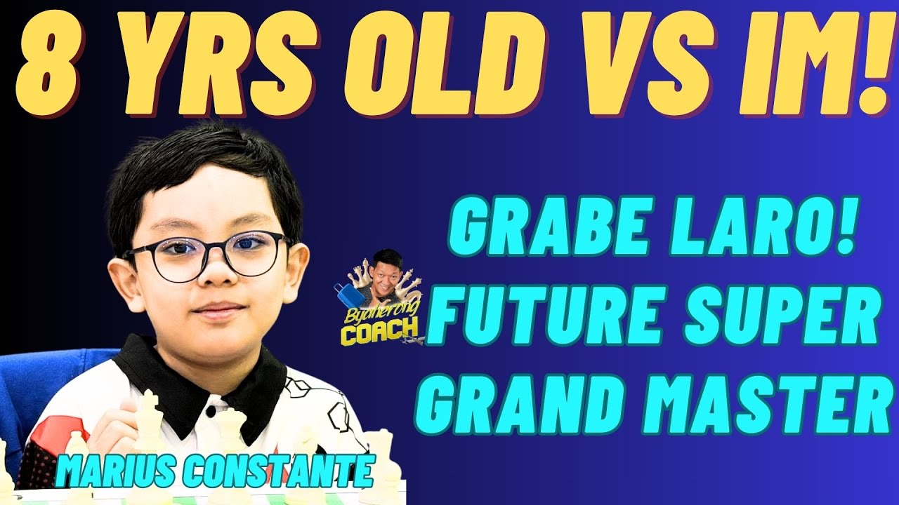 NAKAKAMANGHA LARO 8 YRS OLD CHESS PRODIGY SA ISANG INTERNATIONAL MASTER!  IM Garma vs Marius!