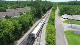 NS 91g - FRA inspection train - Trussville, Al by drone (no sound)