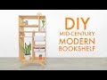 DIY Mid-Century Modern Plywood Bookcase / Shelf. FREE PLANS