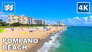 [4K] Pompano Beach Pier, Florida USA  Spring Break Walking Tour Vlog & Vacation Travel Guide