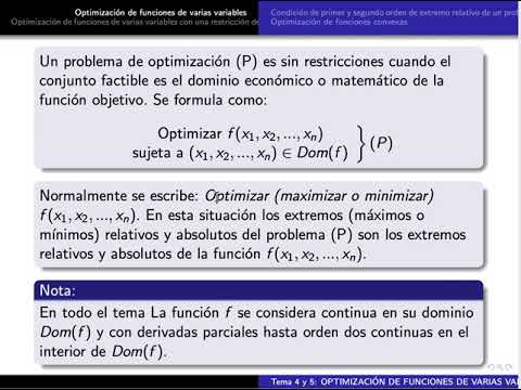 Optimización sin restricción