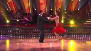 Yesenia Adame & Paul Barris demonstrating the Salsa on DWTS season 7