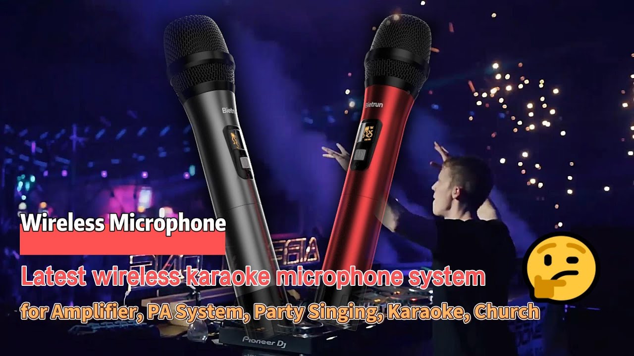 Latest wireless karaoke microphone system YouTube