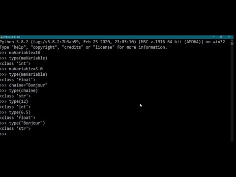 Les fonctions type() et print() en Python - YouTube