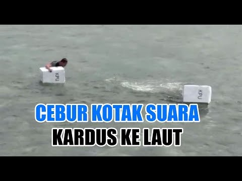 KPU Sulbar Cebur Kotak Suara ke Laut