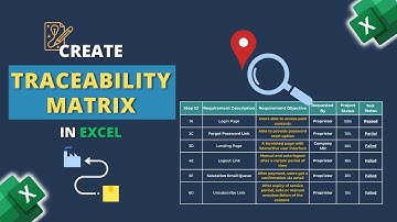 How to Create Traceability Matrix in Excel
