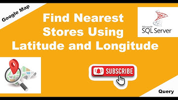 Find Nearest Location Using Latitude and Longitude | SQL query | Google Map sql tutorial 📍